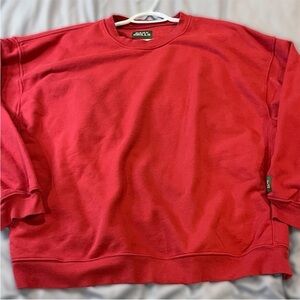 Daily Drills Vintage Red Crewneck Sweater